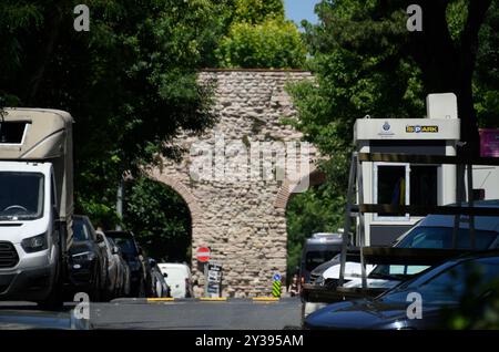 Acquedotto di Valens, Fatih, Istanbul, Turchia, Europa-Asia Foto Stock