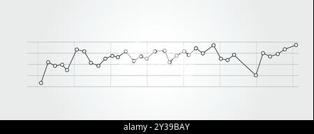 Elemento grafico a linea vettoriale. Sfondo grafico semplice e moderno Illustrazione Vettoriale