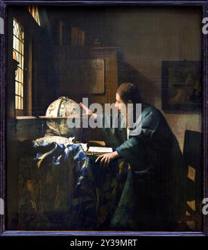 L'astronomo, 1668, Johannes VERMEER, Delft (Pays-Bas), 1632 - 1675, museo del Louvre, Parigi, Francia Foto Stock