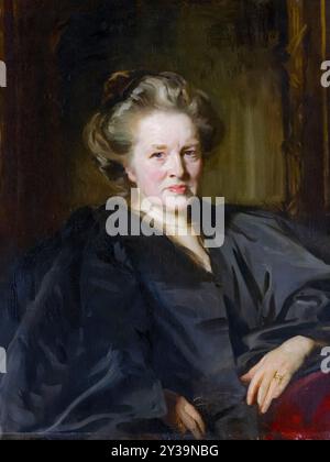 Elizabeth Garrett Anderson (1836-1917), medico e suffragista inglese, ritratto a olio su tela di John Singer Sargent, 1900 Foto Stock