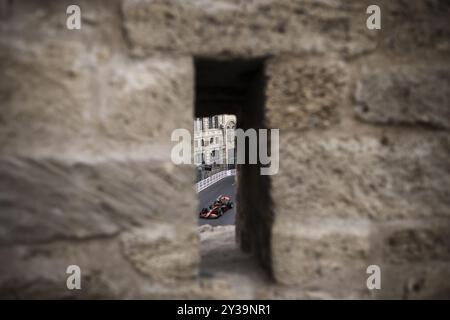 15 VILLAGOMEZ Rafael (mex), Van Amersfoort Racing, Dallara F2 2024, azione durante il 12° round del campionato FIA di Formula 2 2024 dal 13 al 15 settembre 2024 sul circuito di Baku City, a Baku, Azerbaigian Foto Stock