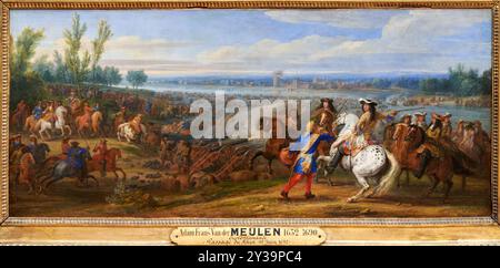 Attraversando il Reno, 1672, circa 1675, Adam Frans VAN DER MEULEN, Bruxelles, 1632 - Parigi, 1690, Musée du Louvre, Parigi, Francia Foto Stock