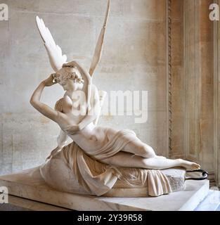 Psyché ranimée par le baiser de l'Amour, Psyche Revived by Cupid's Kiss, 1793, Marble, Antonio CANOVA, Possagno (Région de Venise), 1757 - Venise, 182 Foto Stock