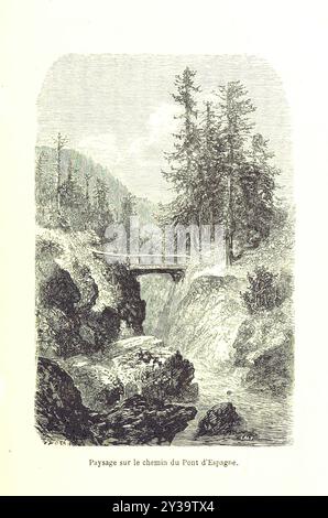 Pont d'Espagne - immagine tratta da pagina 317 di 'Voyage aux Pyrénées ... Troisième édition illustrée par Gustave Doré' Foto Stock