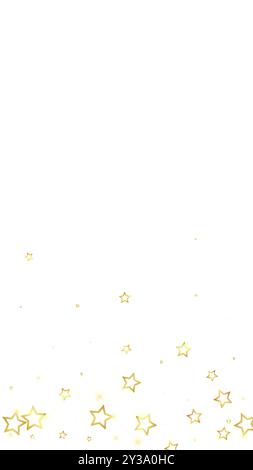 Sovrapposizione vettoriale Christmas Stars. Confetti scintillanti di lusso Magic Stars. Spirito natalizio. Illustrazione vettoriale Festive Stars su sfondo bianco. Illustrazione Vettoriale