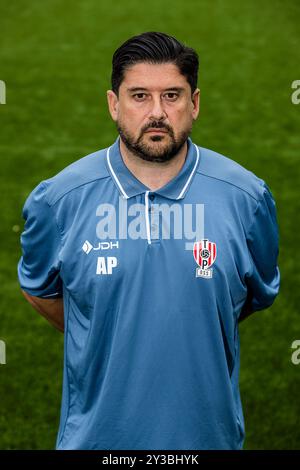 OSS, 10-09-2024. Stadio Frans Heesen. Keuken Kampioen Divisie, KKD, stagione 2024-2025, voetbal. Top Oss. Photocall Credito Artur Papas: Pro Shots/Alamy Live News Foto Stock