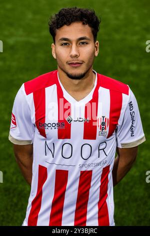 OSS, 10-09-2024. Stadio Frans Heesen. Keuken Kampioen Divisie, KKD, stagione 2024-2025, voetbal. Top Oss. Photocall Tymen Niekel Credit: Pro shots/Alamy Live News Foto Stock