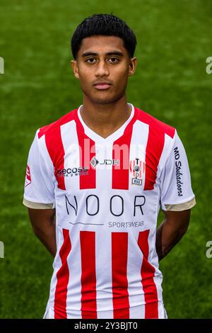 OSS, 10-09-2024. Stadio Frans Heesen. Keuken Kampioen Divisie, KKD, stagione 2024-2025, voetbal. Top Oss. Photocall Mauresmo Hinoke Credit: Pro Shots/Alamy Live News Foto Stock