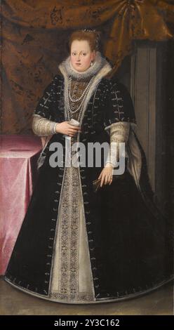 Ritratto di Margherita Gonzaga (1564-1618), Duchessa di Ferrara, c1585-1590 . Collezione privata. Foto Stock