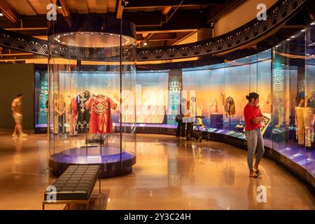 Oklahoma City, Oklahoma - il First Americans Museum racconta la storia delle 39 nazioni tribali dell'Oklahoma. Foto Stock