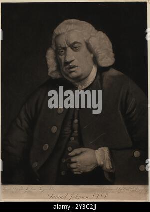 Ritratto di Samuel Johnson (1709-1784). Collezione privata. Foto Stock