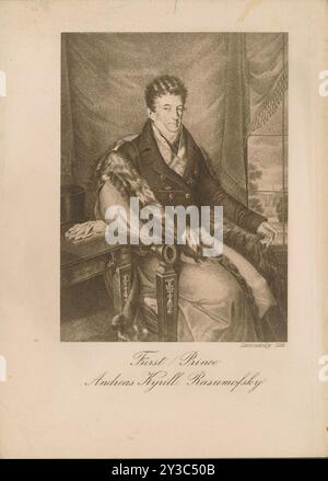 Ritratto del conte Andrej Razumovskij (1752-1836). Collezione privata. Foto Stock