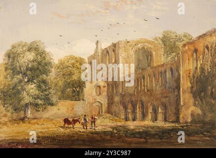 Furness Abbey, 1831-40. Foto Stock