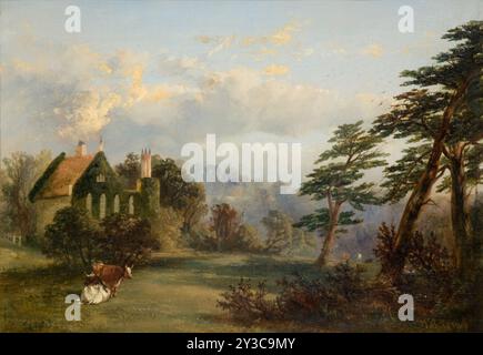 Hockley Abbey, Birmingham, 1842. Costruito nel 1799, demolito il c1870. Foto Stock