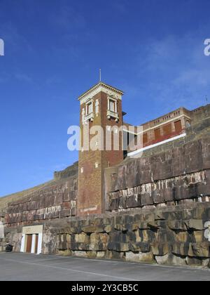 Regno Unito, 4 marzo 2020: L'ascensore della cabina a Blackpool North Shore Boating Pool un edificio classificato di grado 2 costruito nel 1930, Europa Foto Stock