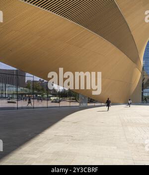 Oodi Central Library and Cultural Centre, progettato da ala Architects, Helsinki, Finlandia, Europa Foto Stock