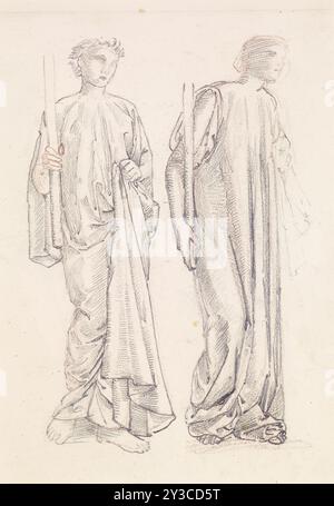 St George Series - Two Studies of Female Attendants for "The Princess led to the Dragon", 1865-1866. Foto Stock