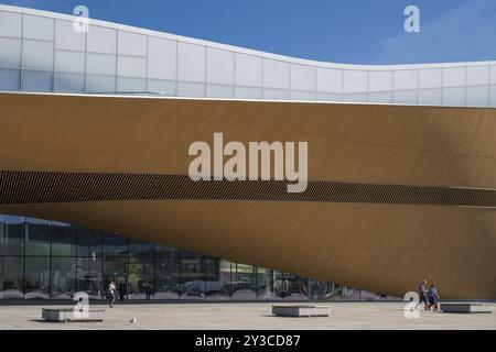 Oodi Central Library and Cultural Centre, progettato da ala Architects, Helsinki, Finlandia, Europa Foto Stock