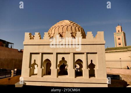 Qubba almoravide, Marrakech, città imperiale del Marocco Foto Stock