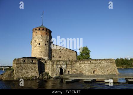 Castello di Olavinlinna, Savonlinna, Finlandia, Europa Foto Stock