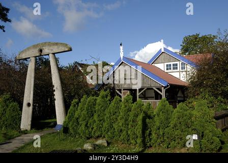 Amber Museum, Nida, Curonian Spit, Lituania, Europa Foto Stock