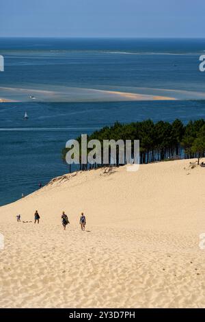 Dune du Pilat, Francia - le dune di sabbia più grandi d'Europa Foto Stock