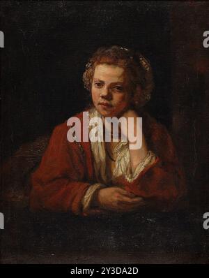 Young Girl, copia dopo Rembrandt, 1899. Foto Stock