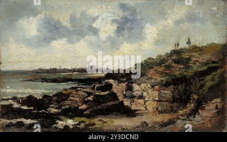 Shore Landscape, le Havre, c1850-1890. Foto Stock