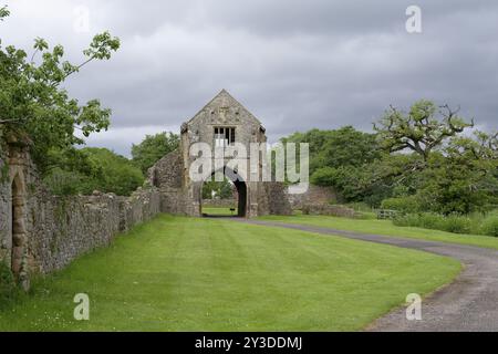 Gatehouse, Cleeve Abbey, Washford, Inghilterra, Gran Bretagna Foto Stock