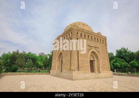 Bukhara, Uzbekistan - 10 maggio 2019: Mausoleo samanide nella città vecchia Foto Stock