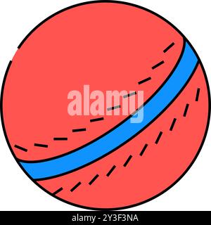 illustrazione a colori dell'icona del gioco del croquet Illustrazione Vettoriale