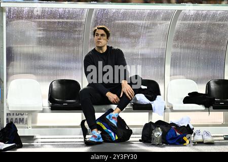 Bruxelles, Belgio. 13 settembre 2024. Il belga Philip Milanov nella foto durante l'evento di lancio del disco, alla 48a edizione del Memorial Van Damme di atletica leggera a Bruxelles, venerdì 13 settembre 2024. L'Allianz Memorial Van Damme Diamond League Meeting 2024 si svolge il 13 e 14 settembre 2O24. BELGA PHOTO JASPER JACOBS credito: Belga News Agency/Alamy Live News Foto Stock