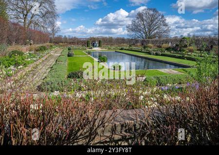 Londra, Regno Unito - 23 marzo 2024 : ricordo Diana Princess of Wales Memorial Garden a Kensington Palace. Londra. REGNO UNITO. Foto Stock