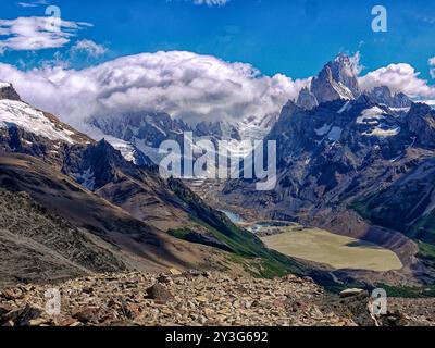 Loma del Pliegue vicino a El Chalten Patagonia Argentina. Foto Stock