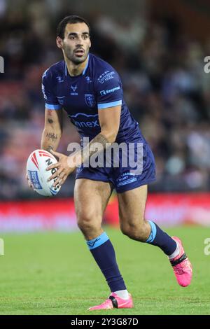 Leigh, Regno Unito. 13 settembre 2024. Tyrone May of Hull KR in azione durante il Betfred Super League Round 26 partita Leigh Leopards vs Hull KR al Leigh Sports Village, Leigh, Regno Unito, 13 settembre 2024 (foto di Gareth Evans/News Images) a Leigh, Regno Unito il 9/13/2024. (Foto di Gareth Evans/News Images/Sipa USA) credito: SIPA USA/Alamy Live News Foto Stock