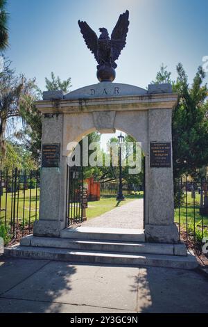 Foto del cimitero coloniale, Savnnah, Geogia, Stati Uniti Foto Stock