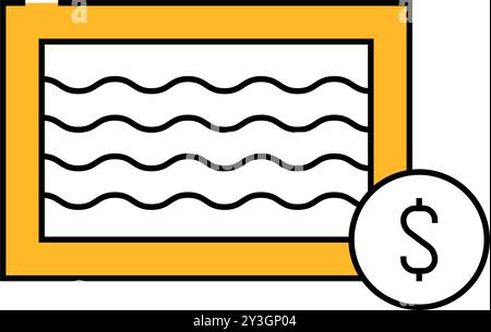 arcobaleno gif dall'illustrazione a colori dell'icona del gatto nyan Illustrazione Vettoriale