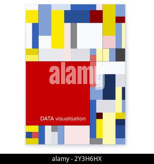 Vivace ed elegante motivo geometrico astratto colorato Illustrazione Vettoriale