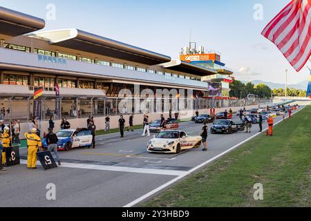 Durante il 4° round della Alpine Elf Cup Series 2024, dal 12 al 15 settembre 2024 sul circuito di Barcellona-Catalunya, a Montmeló, Spagna - Photo Marc de Mattia/DPPI Credit: DPPI Media/Alamy Live News Foto Stock