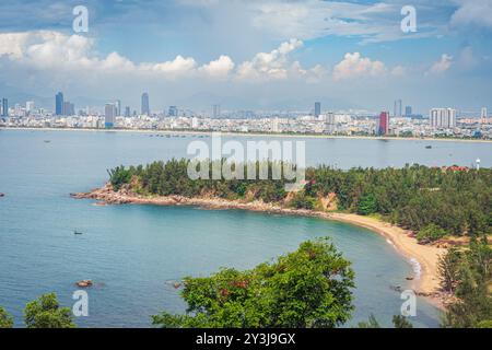 Pagoda Linh Ung (penisola Son tra, Việt Nam) Foto Stock