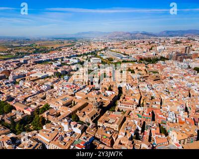 Chiesa dei Santi Giusto e Pastore, Monastero di San Girolamo, Santuario del Perpetuo Socorro e Basilica de San Juan de Dios vista panoramica aerea a G. Foto Stock