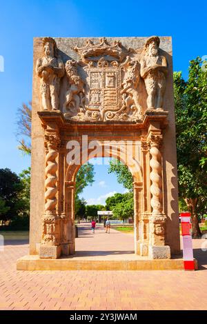 Ingresso di Huerto de las Bombas nel parco pubblico Huerto de Los Cipreses nella città di Murcia, Spagna Foto Stock