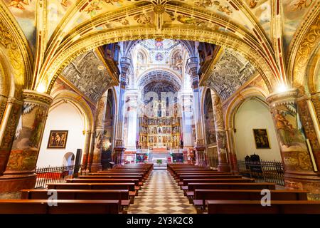 Granada, Spagna - 20 ottobre 2021: Monastero di San Girolamo o Jeronimo Monasterio nella città di Granada, nella regione dell'Andalusia in Spagna Foto Stock