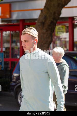 Brentwood UK Essex 14 settembre 2024. Harry Derbidge l'unico modo è Essex e TOWIE star è visibile a Brentwood Essex Credit: Richard Lincoln/Alamy Live News Foto Stock