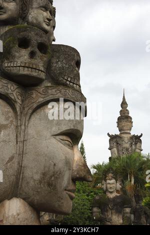 Xieng khuan Buddha Park vicino a Vientiane, Laos, Asia Foto Stock