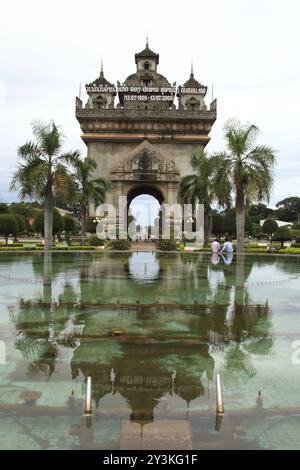 Patuxai, Vientiane, Laos, Asia Foto Stock