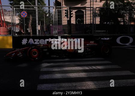 14 settembre 2024, Baku City Circuit, Baku, FORMULA 1 QATAR AIRWAYS AZERBAIJAN GRAND PRIX 2024, nella foto Carlos Sainz Jr. (ESP), Scuderia Ferrari HP Foto Stock