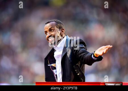 Bruxelles, Francia. 13 settembre 2024. BRUXELLES, FRANCIA - 13 SETTEMBRE: Bashir Abdi, Belgio gareggia durante la finale della Wanda Diamond League allo stadio King Baudouin il 13 settembre 2024 a Bruxelles, Francia. (Foto di Lars van Hoeven/Orange Pictures) credito: dpa/Alamy Live News Foto Stock