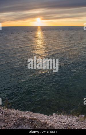 Scogliera di Panga. Panga, isola Saaremaa, Mar Baltico Estonia Baltico Foto Stock