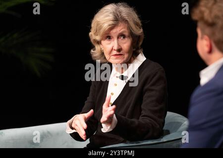 Austin, Tx, Stati Uniti. 6 settembre 2024. L'ex senatore e ambasciatore degli Stati Uniti alla NATO, KAY BAILEY HUTCHISON parla durante un panel su "Our Complicated World", il secondo giorno al 14° festival annuale del Texas Tribune nel centro di Austin. Il Festival riunisce politici e influenti leader di pensiero nel servizio pubblico per discutere gli eventi e le politiche attuali. (Credit Image: © Bob Daemmrich/ZUMA Press Wire) SOLO PER USO EDITORIALE! Non per USO commerciale! Foto Stock